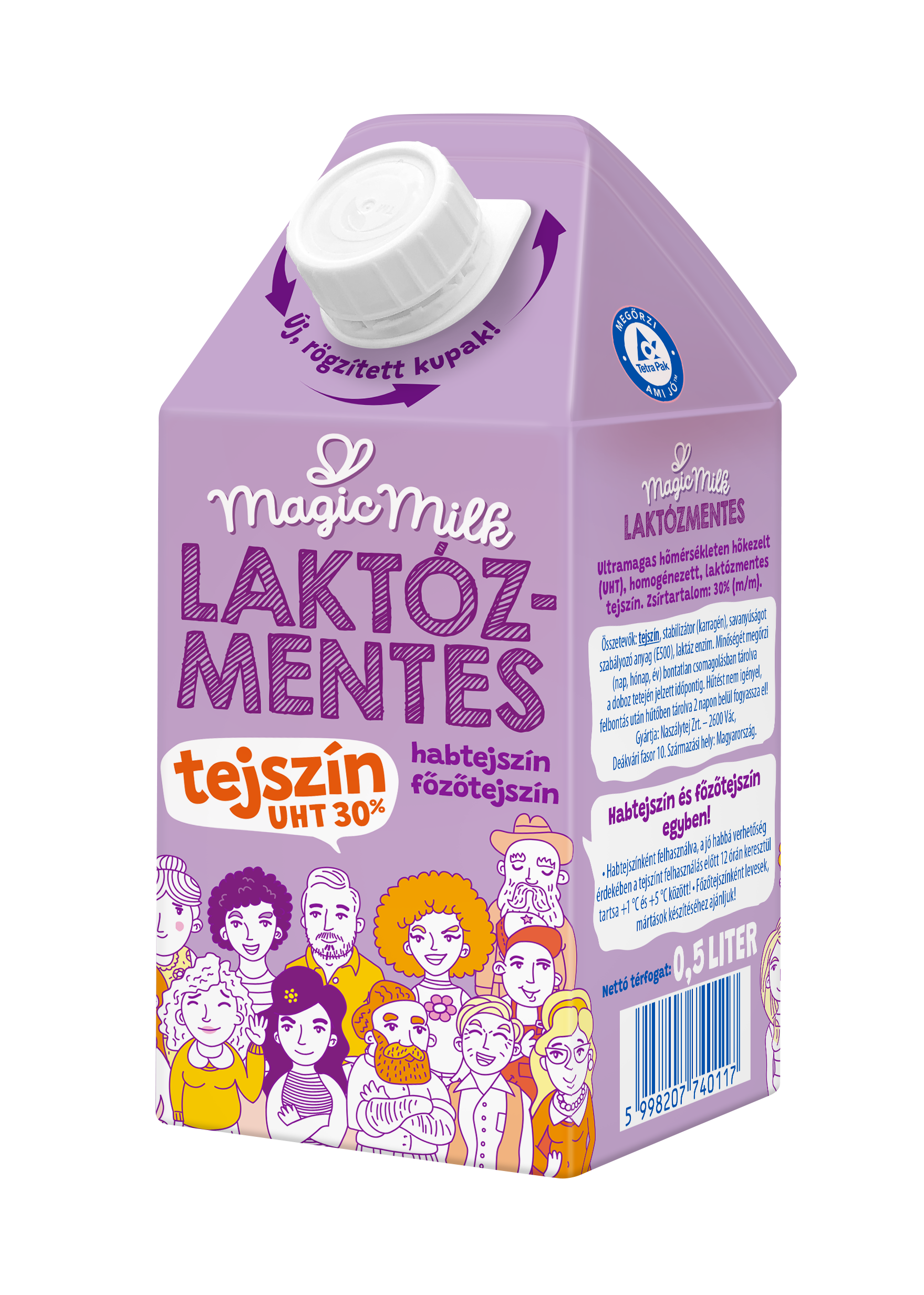 Magic Milk laktózmentes UHT tejszín 30% zsírtartalommal 0,5 liter